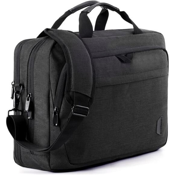17.3 Inch Laptop Bag, Expandable Computer Bag Laptop Briefcase Men Women - Picture 1 of 7